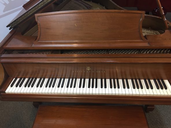 steinway piano walnut used grand