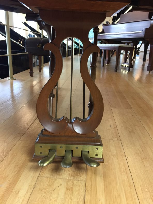 used steinway baby grand piano walnut chippendale